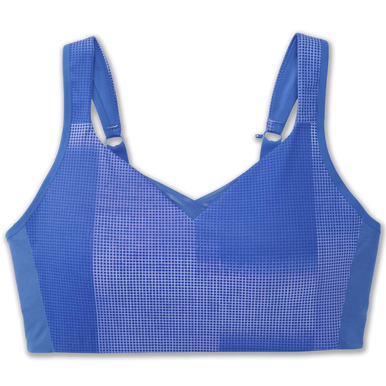 Brooks Drive Convertible Running Bra - Women's - Bluetiful Altitude Print (30569-SEUR)